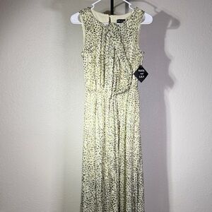 Kate & Lily Olive Patterned Maxi Dress
